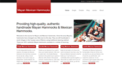 Desktop Screenshot of mayanmexicanhammocks.com